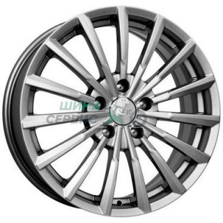 K&K 7x17/5x112 ET45 D66,6 Акцент (КС562) Дарк платинум