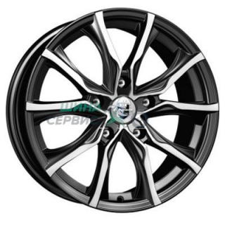 K&K 7,5x17/5x114,3 ET40 D66,1 Твист (КС697) Алмаз черный