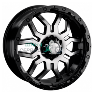LS 7,5x17/6x139,7 ET38 D67,1 1285 BKF (конус, Колпак+лого)
