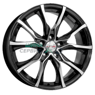 K&K 7,5x17/5x114,3 ET38 D71,6 Твист (КС697М) Алмаз черный
