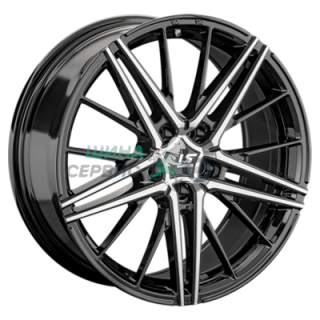 LS FlowForming 8x20/5x120 ET45 D72,6 RC76 BKF (конус, Колпак+лого)